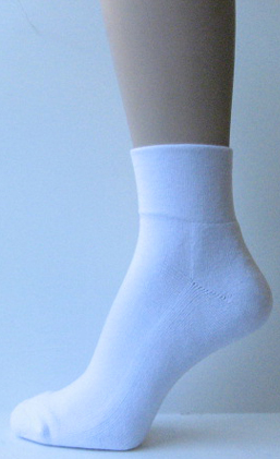 White ankle sports socks AS103-WHT