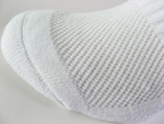 White breathable mesh sports socks toe